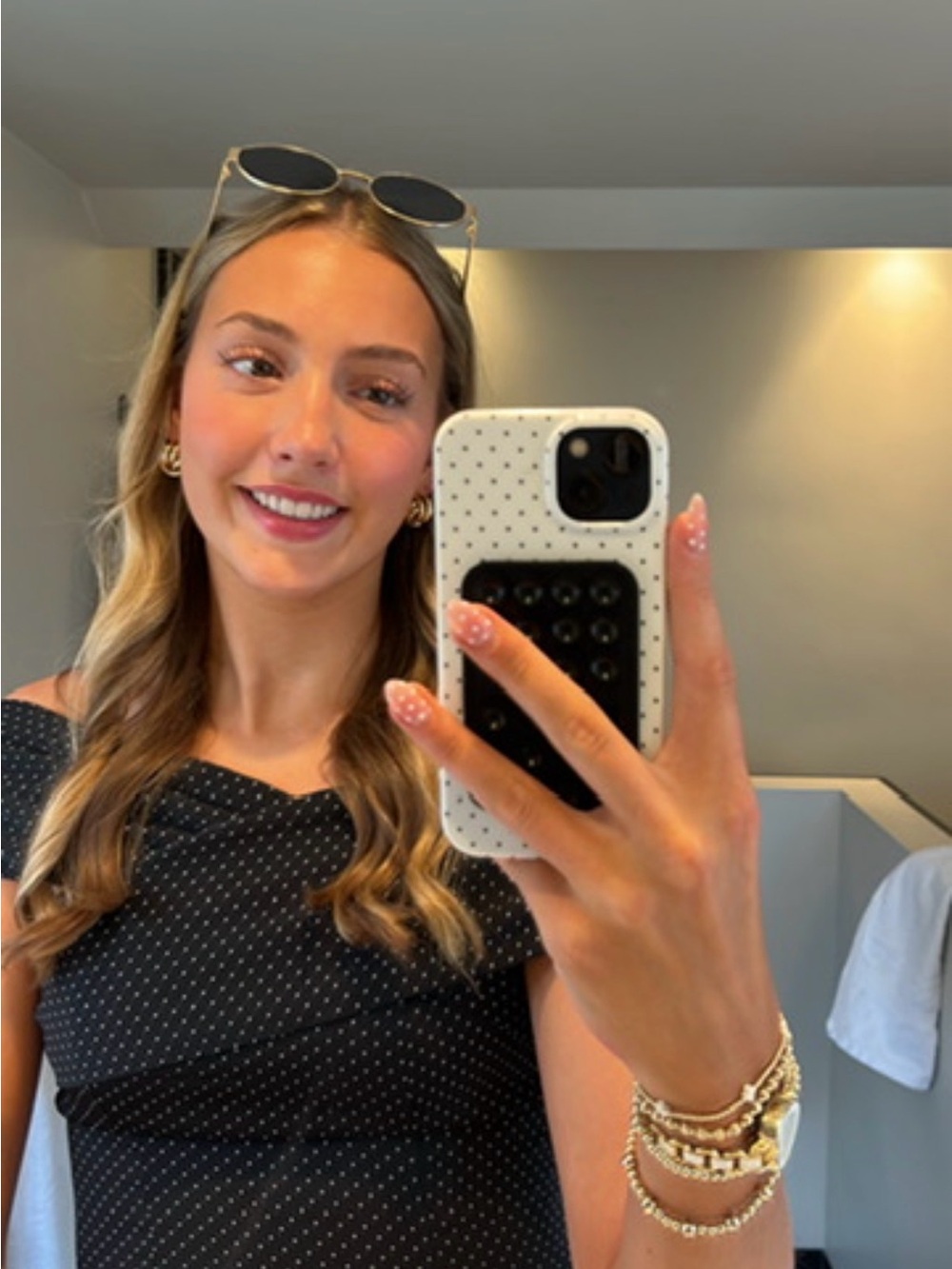 Pepper mayo Polka dot top